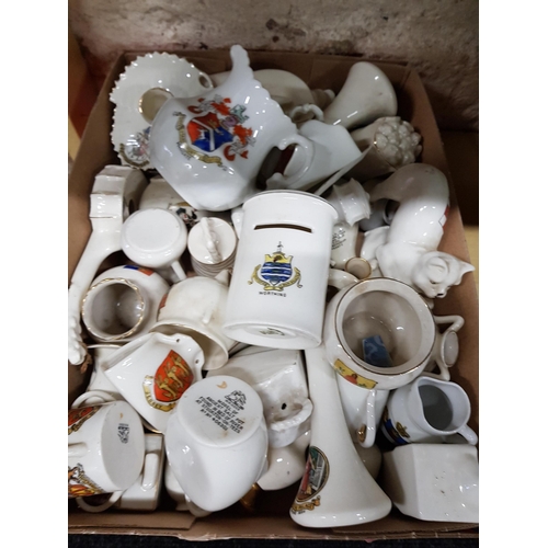 25 - GOOD COLLECTION OF CRESTED WARE