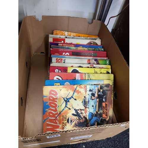 38 - BOX OF OLD ANNUALS