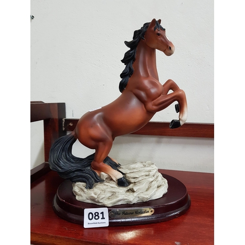 81 - HORSE FIGURE ON PLYNTH