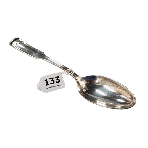 133 - BRUCKMANN SILVER TABLESPOON FROM HERMANN GORING'S DINING WAGON 10 '243' ON SONDERZUG 'ASIEN'