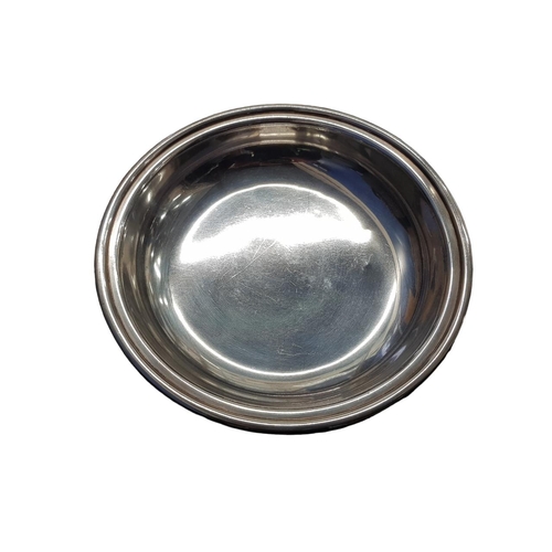 SILVER ALPAKA ROUND SHALLOW SERVING BOWL FROM HERMANN GORING S