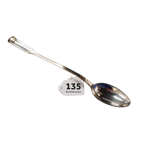 135 - BRUCKMANN SILVER ICED BEVERAGE SPOON FROM HERMANN GORING'S GUEST WAGON ON SONDERZUG 'ASIEN' 10 '233'