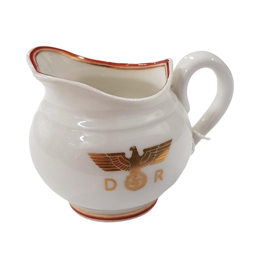 141 - MYMPHENBURG PORCELAIN SMALL MILK JUG/CREAMER FROM HERMAN GORING'S COMMUNICATION AND SITUATION WAGON ... 