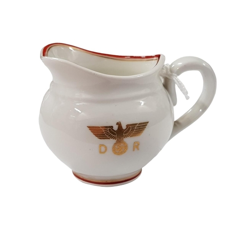 144 - NYMPHENBURG PORCELAIN CREAMER/SMALL MILK JUG FROM ADOLF HITLER'S VIP DINING WAGON 10 '244' ON SONDER... 