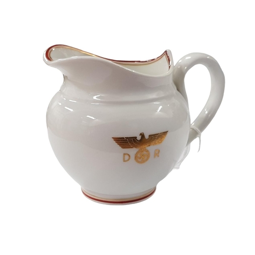 145 - NYMPHENBURG PORCELAIN MILK JUG FROM HERMANN GORING'S GUEST WAGON 10 '234' 'ASIEN'