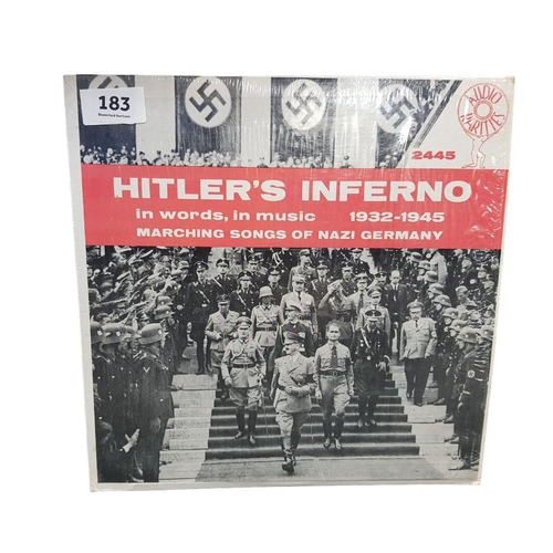 183 - LP OF HITLER SPEECHES AND NAZI SONGS