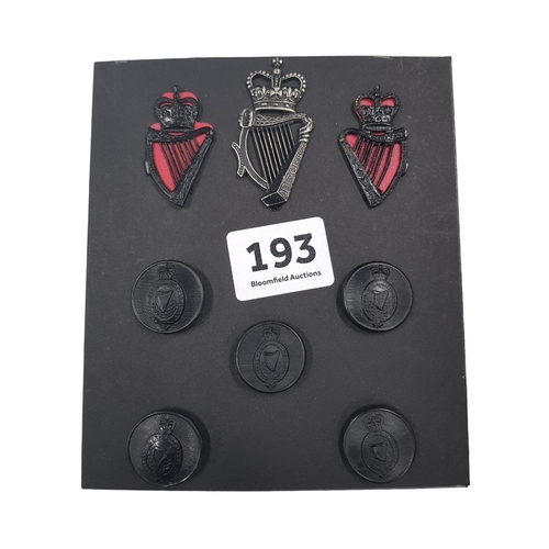 193 - ROYAL ULSTER CONSTABULARY BADGES AND BUTTONS