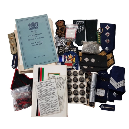 208 - GOOD BOX LOT OF ROYAL ULSTER CONSTABULARY AND OTHER POLICE ITEMS