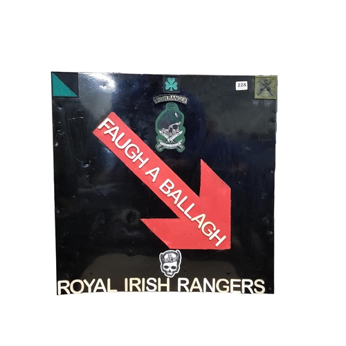 228 - ROYAL IRISH RANGERS SIGN