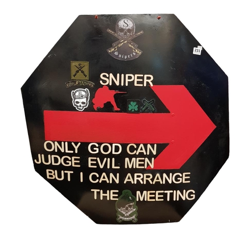 231 - SNIPER SIGN