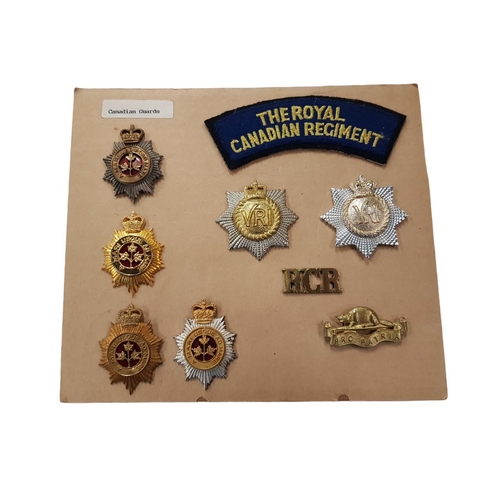 373 - BAG LOT OF ROYAL CANADIAN GUARDS BADGES