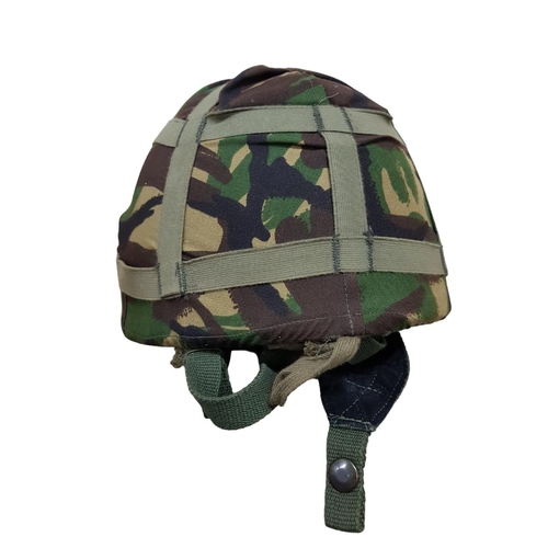 54 - BRITISH ARMY HELMET WITH DPM COVER