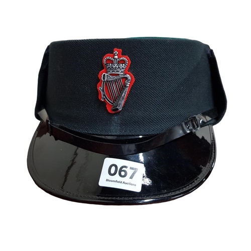 67 - ROYAL ULSTER CONSTABULARY WOMAN CONSTABLES HAT OLD STYLE WITH GREEN VELVET TOP (HARD TO FIND)