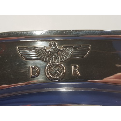 129 - DEUTSCHE REICHSBAHN LARGE OVAL SERVING TRAY FROM ADOLF HITLER'S EXECUTIVE DINING WAGON 10 '242'