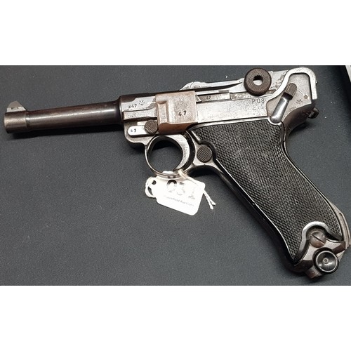 31 - DEACTIVATED BYF LUGER SEMI AUTOMATIC PISTOL 9MM BARREL 4