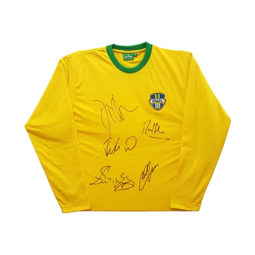 131 - FRAMED SIGNED BRAZIL SHIRT