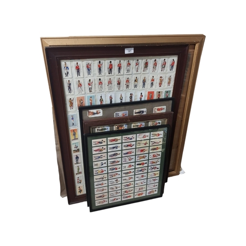 141 - QUANTITY OF FRAMED CIGARETTE CARDS