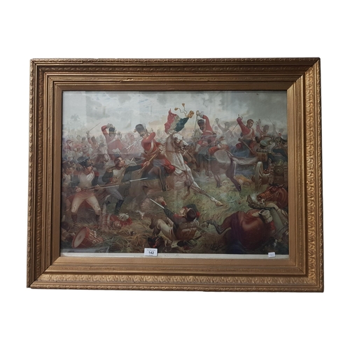 142 - VICTORIAN WATERLOO PRINT