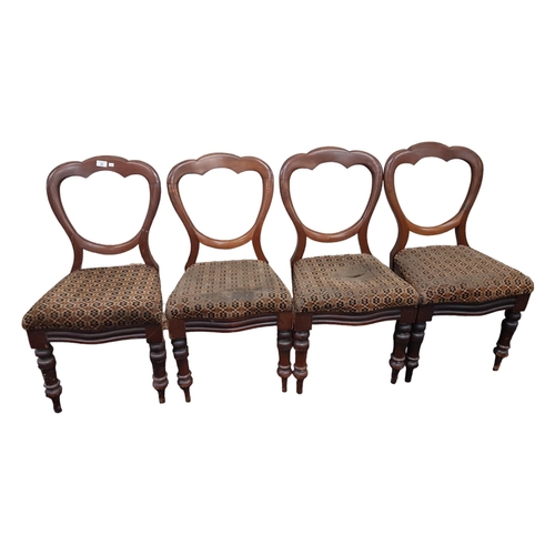 23 - 4 VICTORIAN DINING CHAIRS