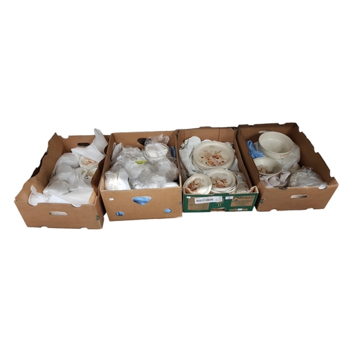 42 - LARGE POOLE DINNER SERVICE SET (4 X BOXES)