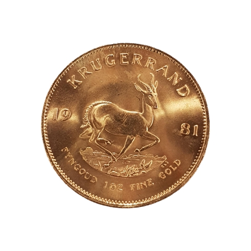 578 - 1981 GOLD KRUGGERAND