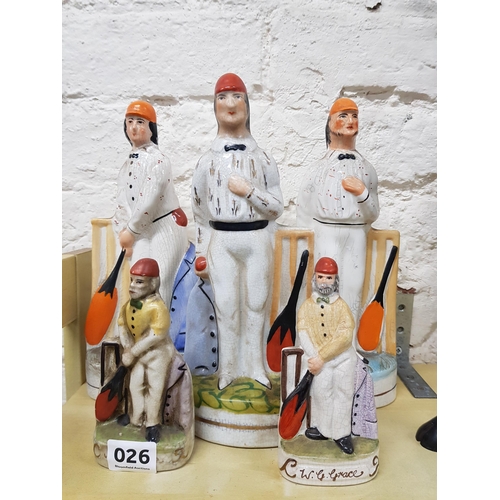 26 - 5 STAFFORDSHIRE FIGURES