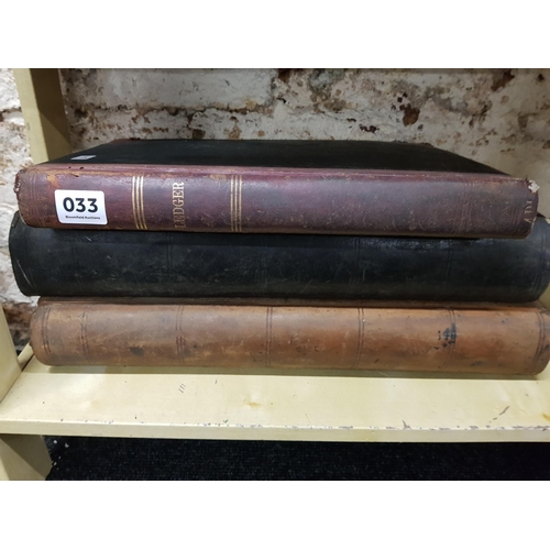 33 - 3 ANTIQUE SALES LEDGERS