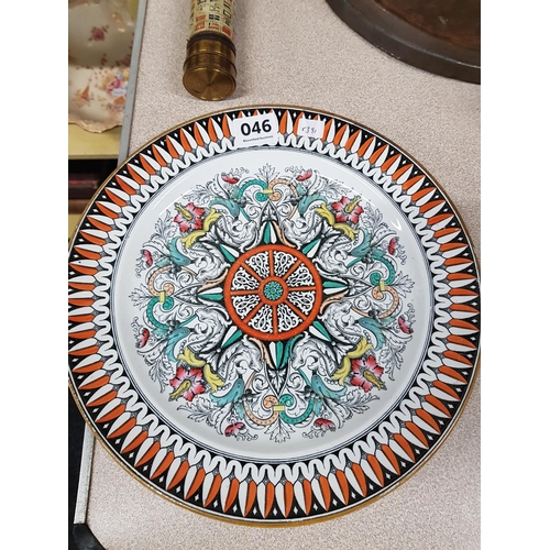 46 - VICTORIAN IRONSTONE PLATE - 'INDIAN STAR'