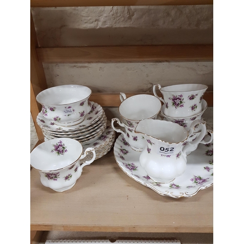 52 - ROYAL ALBERT TEA SET  - SWEET VIOLETS