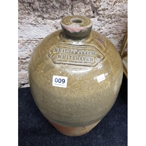 9 - LARGE STONEWARE JAR WHITEHAVEN 18