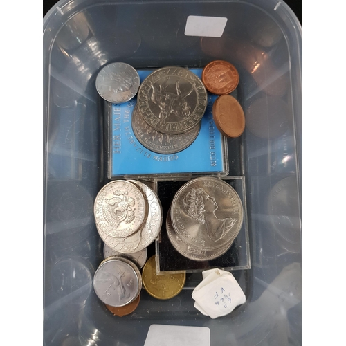 358 - BOX OF MIXED COINS TO INCLUDE (VF 1964 6D)