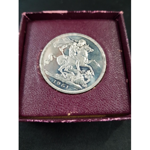 367 - SILVER FESTIVAL OF BRITAIN CROWN 1951 (ORIGINAL BOX)