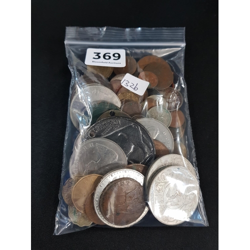 369 - BAG OF COINS