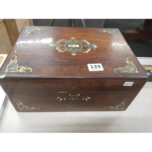 139 - INLAID WORK BOX