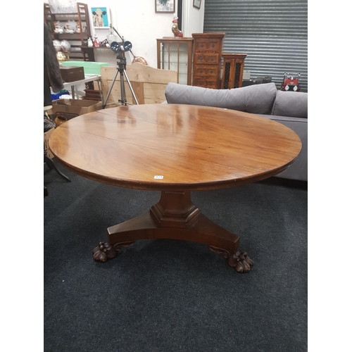 174 - WILLIAM IV IRISH TILT TOP BREAKFAST TABLE