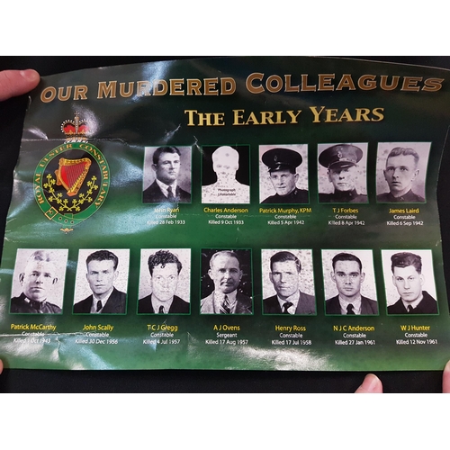 394 - POSTER - RUC / ROYAL ULSTER CONSTABULARY - OUR MURDERED COLLEAGUES THE EARLY YEARS