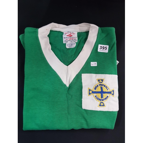 395 - NORTHERN IRELAND INTERNATIONL FOOTBALL SHIRT 1960S JOHN PARK