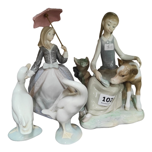 102 - QUANTITY OF LLADRO FIGURES