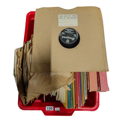 130 - BOX OF RECORDS