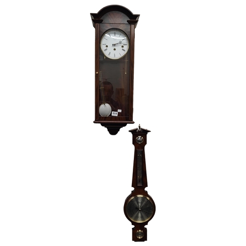 16 - WALL CLOCK AND BAROMETER