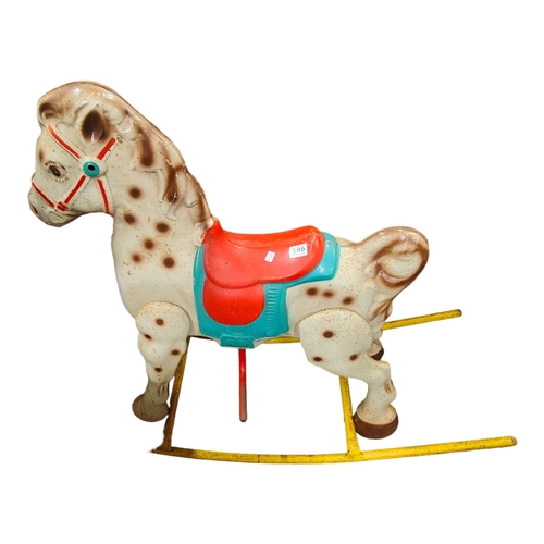 186 - VINTAGE ROCKING HORSE