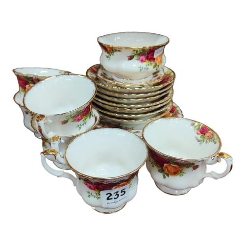 235 - ROYAL ALBERT COUNTRY ROSE TEASET