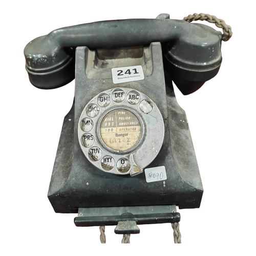 241 - OLD BAKALITE (BLACK) TELEPHONE