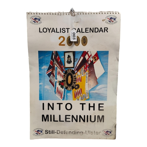 3 - LOYALIST CALENDAR 2000