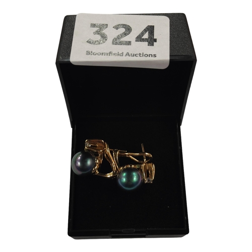 324 - DRESS PEARL EARRINGS