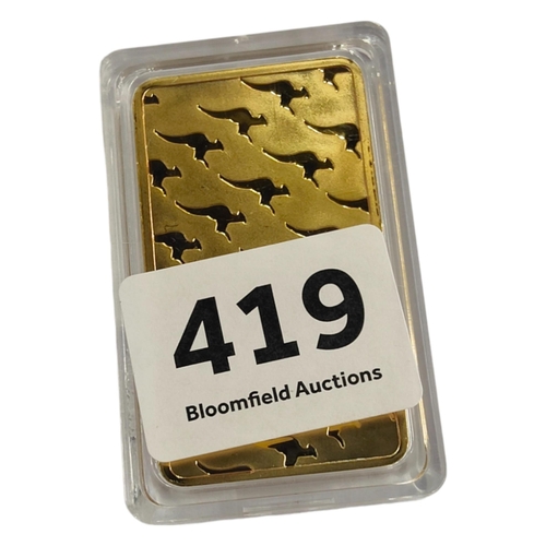 419 - REPLICA 9.99 GOLD BAR