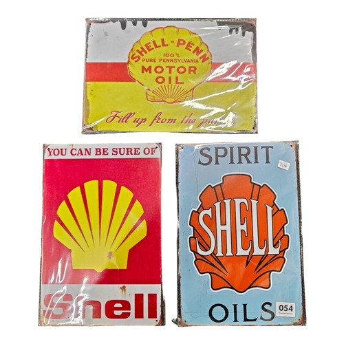 54 - 3 X 12 X 8 METAL SHELL SIGNS