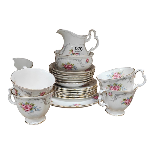 70 - 21+ PIECE ROYAL ALBERT TRANQUILITY TEA SET