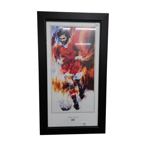 176 - FRAMED GEORGE BEST PICTURE