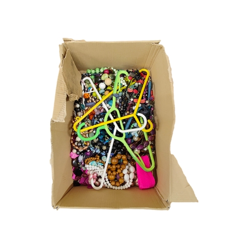 30 - BOX OF COSTUME JEWELLERY